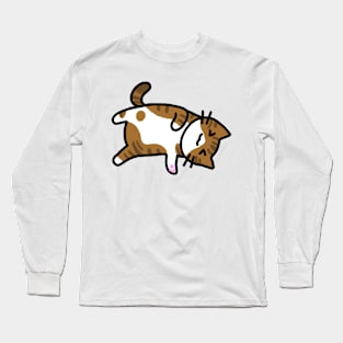 Cinnamon - Brown + White Tabby Long Sleeve T-Shirt